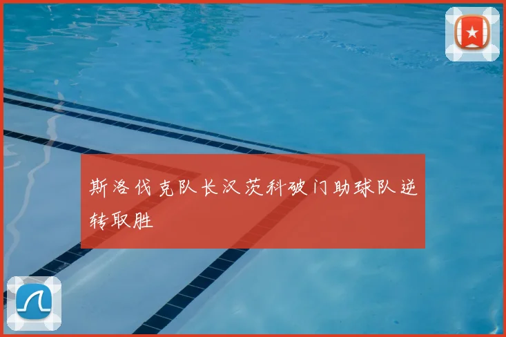 斯洛伐克队长汉茨科破门助球队逆转取胜